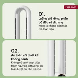 Thumbnail Quạt không cánh tích hợp lọc không khí bằng ion Fujihome BF-03R -động cơ không chổi than-BH 24 tháng 4