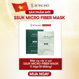 Thumbnail Mặt Nạ Vải Vi Sợi Be'Balance SSUK MICRO FIBER MASK Chiết Xuất 4 Loại Ngải Cứu kết hợp NMN và Cà Chua Xanh 1 Hộp 10 Miếng 1
