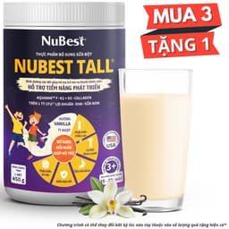 Thumbnail Thực Phẩm Bổ Sung Sữa Bột NuBest Tall - Hỗ Trợ Tiềm Năng Phát Triển (Hương Vani) 1
