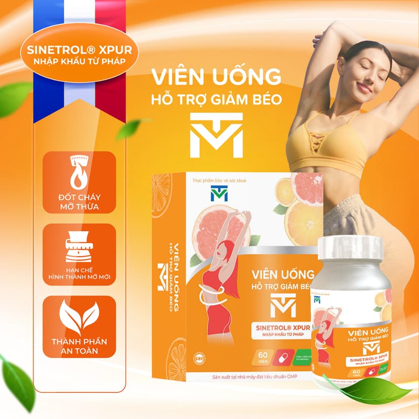 Ảnh Viên uống hỗ trợ giảm béo VTM giảm cảm giác thèm ăn, phân giải mỡ thừa, an toàn không tác dụng phụ 1