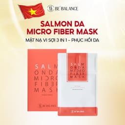 Thumbnail Mặt Nạ Vải Vi Sợi Be'Balance SALMON DA MICRO FIBER MASK 3in1 Làm Đẹp Da 1 hộp 10 miếng 1