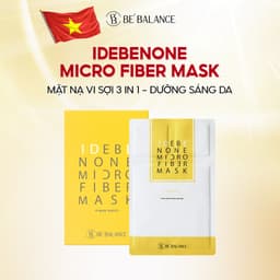 Thumbnail Mặt Nạ Vải Vi Sợi Be'Balance IDEBENONE MICRO FIBER MASK 3in1 Làm Đẹp Da 1 hộp 10 miếng 1