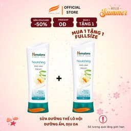 Thumbnail MUA 1 TĂNG 1 [HSD: 30.6.2025] Sữa dưỡng thể cấp ẩm sâu, phục hồi da Himalaya Nourishing Body Lotion 200ml 1