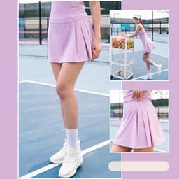 Thumbnail Chân Váy Thể Thao 2 Lớp LV25S04F705 Livan Sport Co Giãn Mềm Mịn Thoáng Khí, Chân Váy Chơi Tennis, Chân Váy Nữ 2 Lớp 2
