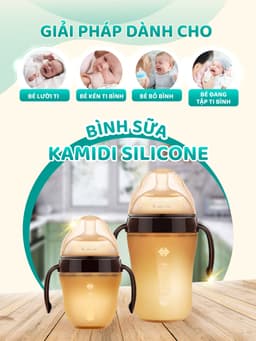 Thumbnail Bình Sữa Kamidi Chất Liệu Silicon An Toàn Cho Bé Sơ Sinh Chống Sặc Và Đầy Hơi Hiệu Quả Bé Ti Được Mọi Tư Thế 2
