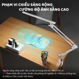 Thumbnail Đèn bàn học Led bảo vệ mắt Ergo Edge 3 DandiHome chống cận để làm việc, đọc sách cao cấp có thể kéo dài và gấp gọn 4