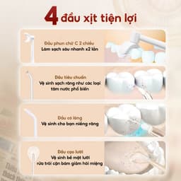 Thumbnail Tăm nước 2 chiều Flossie Ultra chính hãng.Vòi phun 2 chiều đầu tiên cho người niềng răng 3