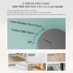 Thumbnail Bàn ủi hơi nước đứng AQUA S2526T có thể ủi treo ủi phẳng, công suất 2000W, dung tích 1.7L 4