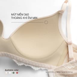 Thumbnail Áo Lót Mustoto Bra Mỏng Mịn Không Gọng (MA70) 3