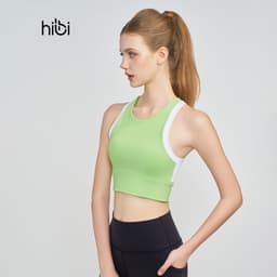 Thumbnail Áo tập yoga gym croptop Hibi Sports CR805, kèm mút ngực, phù hợp chơi pickleball tennis 4