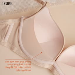 Thumbnail Áo Lót Không Gọng Đệm Mỏng Mềm Gom Ngực Tự Nhiên Loirechic AL250301 3