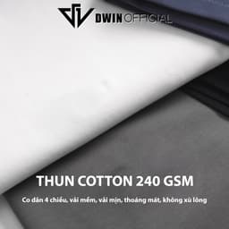 Thumbnail Áo thun raglan nam nữ DWIN phông tay lỡ cotton unisex oversize form rộng basic local brand tshirt 4
