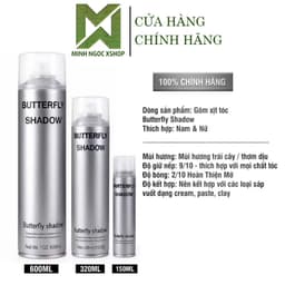 Thumbnail Gôm bạc xịt tóc giữ nếp tạo kiểu nam nữ Butterfly Shadow - Vitalycil 150ML - 320ML - 600ML 1