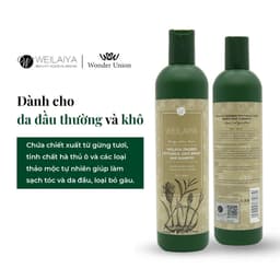 Thumbnail Dầu gội gừng hà thủ ô Weilaiya Zingiber Officinale Juice dưỡng đen, kích thích mọc tóc 400ml 4