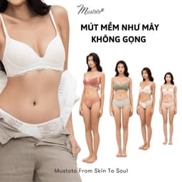 Thumbnail Áo Lót Mustoto Bra Mỏng Mịn Không Gọng (MA70) 1