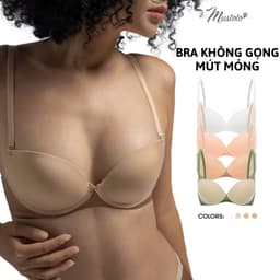 Thumbnail Áo Lót Nữ Mustoto Kaia Mút Mỏng Không Gọng Nâng Ngực Siêu Thoải Mái Thoáng Mát (MA36) 1