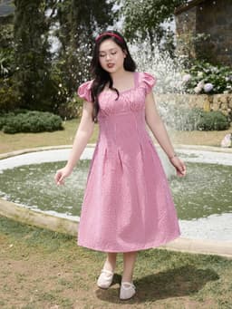 Thumbnail Đầm caro BIGSIZE (55kg đến 95kg) – 25HYD226 - [BU Bigsize Young] 3