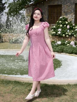 Thumbnail Đầm caro BIGSIZE (55kg đến 95kg) – 25HYD226 - [BU Bigsize Young] 1