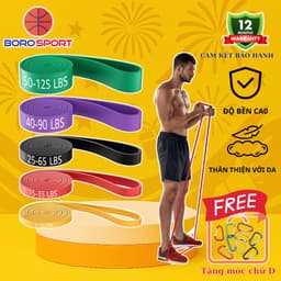 Thumbnail Dây Kháng Lực Cleacco – Boro Sport | Mẫu Mới 2025 | Tập Gym Toàn Thân – 5 Mức Tải – Cao Su Bền Dẻo – Bảo Hành 12 Tháng 1