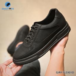 Thumbnail Giày Sneaker tăng chiều cao thể thao siêu nhẹ FLEX-01 Đen 4
