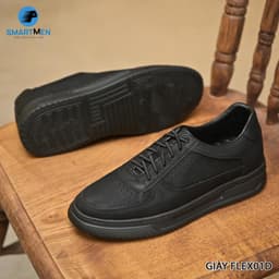 Thumbnail Giày Sneaker tăng chiều cao thể thao siêu nhẹ FLEX-01 Đen 2