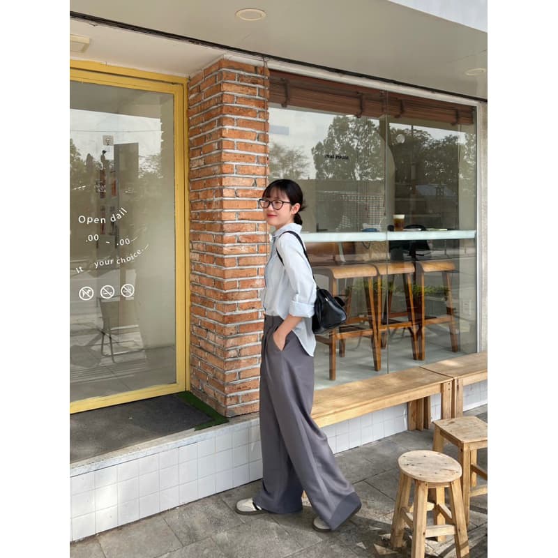 Ảnh De Leah - Áo Sơ Mi Xếp Li Ngực - Thời Trang Thiết Kế 1