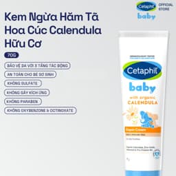 Thumbnail Kem chống hăm tã dịu lành CETAPHIL BABY DIAPER CREAM CALENDULA 70G 1