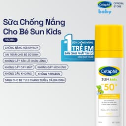 Thumbnail Sữa chống nắng dịu lành cho làn da nhạy cảm của bé từ 6 tháng tuổi CETAPHIL BABY SUN KIDS 150ML 1