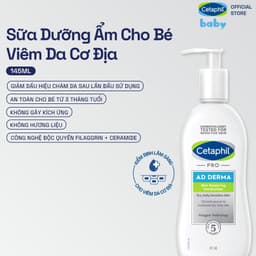 Thumbnail Sữa dưỡng ẩm dịu lành cho da chàm, viêm da cơ địa CETAPHIL PRO AD DERMA SKIN RESTORING MOISTURIZER 145ml 1