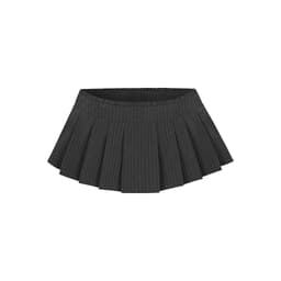 Thumbnail Chân Váy Ngắn Xếp Ly Màu Xám Brand TSUN Chính Hãng Pencil MiniSkirt Nữ 3