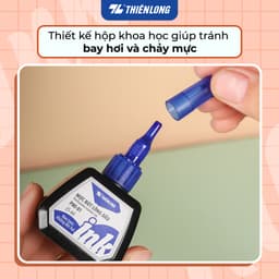Thumbnail Mực bút lông dầu Thiên Long PMI-01 gồm 3 màu mực: Xanh/ Đỏ/ Đen, bám dính tốt, không độc hại theo tiêu chuẩn Châu Âu 3