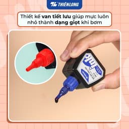 Thumbnail Mực bút lông dầu Thiên Long PMI-01 gồm 3 màu mực: Xanh/ Đỏ/ Đen, bám dính tốt, không độc hại theo tiêu chuẩn Châu Âu 4