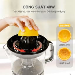 Thumbnail Máy vắt cam Lebenlang LBL3899, ép cam tự động xoay 2 chiều, 700ml, công suất 40W, bảo hành 2 năm 2