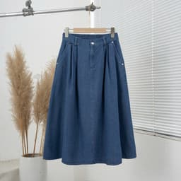 Thumbnail Chân váy jeans nữ mã 2322 dáng xòe lưng thun co giãn – chân váy denim công sở basic dễ phối đồ 3