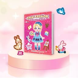 Thumbnail Sách Combo 5 Cuốn Chibi Fashion (Bóc dán hơn 500+ stickers váy, phụ kiện xinh đẹp) cho bé gái 3