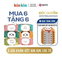 Thumbnail -Khăn ướt trẻ em Kin Kin gói 100 tờ tiết kiệm cho mẹ - an toàn cho bé 1