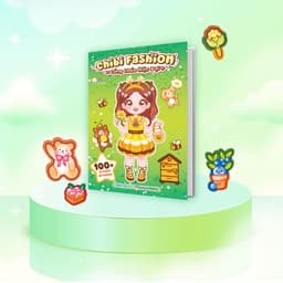 Thumbnail Sách Combo 5 Cuốn Chibi Fashion (Bóc dán hơn 500+ stickers váy, phụ kiện xinh đẹp) cho bé gái 4