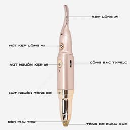 Thumbnail Máy uốn mi nhiệt Lescolton phiên bản 2025 thiết kế 2 trong 1 làm dụng cụ uốn mi và chải mi để định hình mi đẹp hơn 3