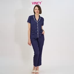 Thumbnail Bộ Đồ Satin Dài Nữ Vincy BSD034W11 1