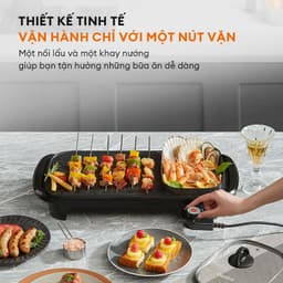 Thumbnail Bếp nướng lẩu điện đa năng Gaabor EH-M01A nồi lẩu nướng đa năng dung tích 1.7L công suất 1300W 3