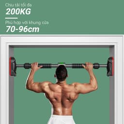 Thumbnail OneTwoFit Xà đơn gắn cửa treo tường, Thanh xà gắn tường đa năng Có thể thu gọn 70-160cm, tải trọng tối đa 200KG 2