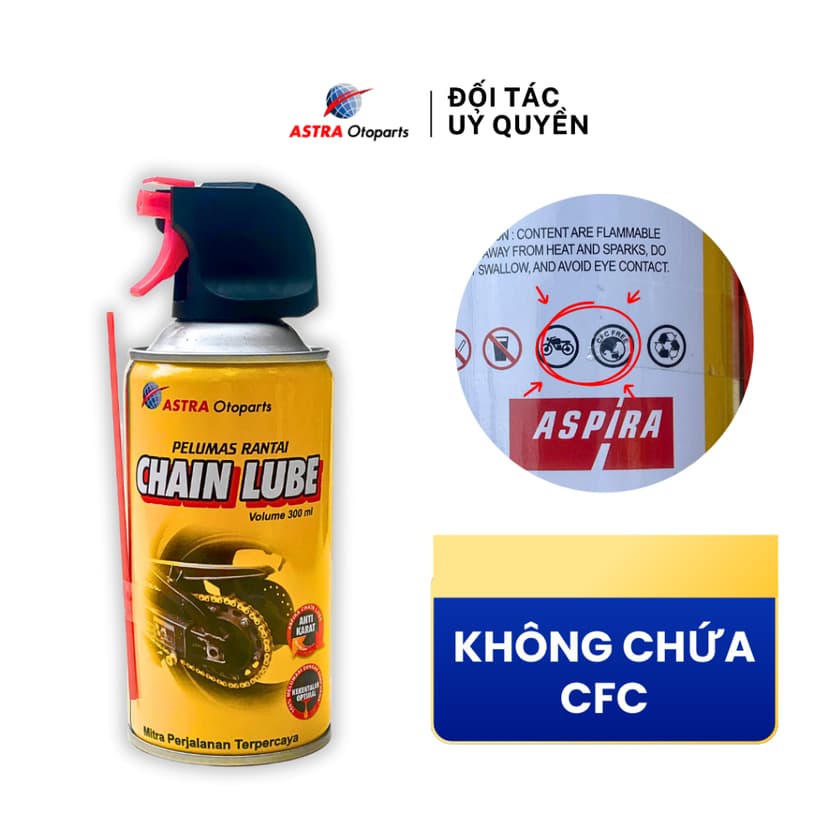 Ảnh Dầu Xích (Sên) ASPIRA chai 300ml cho xe máy 4