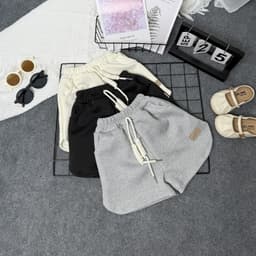 Thumbnail Quần Short Bé Gái Vải Nỉ 2 Da Chất Lượng Cao, Form Cực Yêu SIMEEFA, Quần Short Bé Gái- PiBo Store-QSN 1