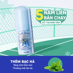Thumbnail Lăn khử mùi đá khoáng dạng sáp bạc hà Deonatulle dành cho nam Soft Stone Double Deodorant for Men 20G 4