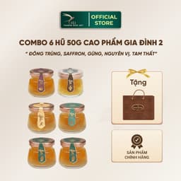 Thumbnail Combo 6 Hũ Yến Cao Phẩm 5G Yến Thật Hũ 50G Chưng Sẵn Không Kèm Hộp 5 Vị Cici Thượng Đỉnh Yến Yến  Sào 1