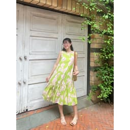 Thumbnail Đầm Suông Đuôi Cá Hoa Lá - Deleah - Thời Trang Thiết Kế 1