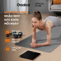 Thumbnail Cân sức khỏe điện tử thông minh Gaabor GWS-M01A màn hình LED tặng kèm thước dây và pin sạc USB 2