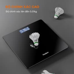 Thumbnail Cân sức khỏe điện tử thông minh Gaabor GWS-M01A màn hình LED tặng kèm thước dây và pin sạc USB 3