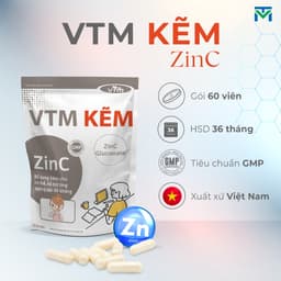 Thumbnail Viên uống bổ sung Kẽm ZinC VTM hỗ trợ tăng cường đề kháng, miễn dịch gói 30 viên - 30 ngày 2