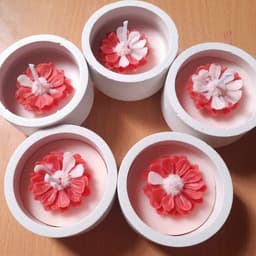 Thumbnail Hộp 24 cốc đựng nến bằng thạch cao kích thước 5.5*3cm dùng làm nến cúng dường, decor, nghệ thuật 4